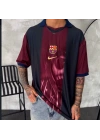 BARÇA RETRO POLO YAKA OVERSİZE TSHİRT