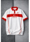 TÜRKİYEM POLO YAKA OVERSİZE T-SHİRT - BEYAZ