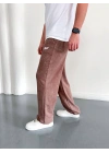 SWD YIKAMALI BAGGY EŞOFMAN -KAHVE