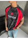 TÜRKİYE YIKAMALI ATLET - SİYAH