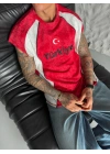TÜRKİYE YIKAMALI ATLET - KIRMIZI