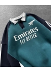Arsenal Sweat 3 iplik kumaş oversize - yeşil