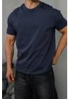 Basic Kollar Dar Kesim Tshirt - Antrasit