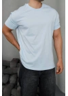 Basic Kollar Dar Kesim Tshirt - Bebe Mavisi
