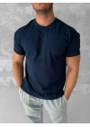 BASİC KOLLAR DAR KESİM TSHİRT - LACİVERT
