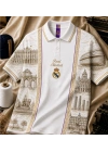 MADRİD DİJİTAL BASKI POLO YAKA OVERSİZE T-SHİRT
