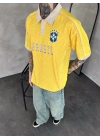 BRASİL POLO YAKA OVERSİZE T-SHİRT