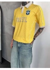 BRASİL POLO YAKA OVERSİZE T-SHİRT