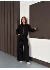 Ceket Palazzo Takımm - Siyah