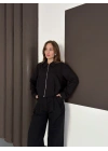 Ceket Palazzo Takımm - Siyah