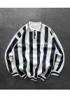 FB POLO YAKA 3 İPLİK OVERSİZE SWEAT - LACİVERT