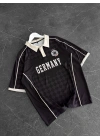 GERMANY POLO YAKA OVERSİZE T-SHİRT