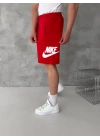 NKE BASKI DETAY 2 İPLİK ŞORT - KIRMIZI