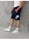 NKE BASKI DETAY 2 İPLİK ŞORT - LACİVERT