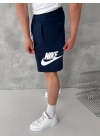 NKE BASKI DETAY 2 İPLİK ŞORT - LACİVERT