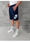 NKE BASKI DETAY 2 İPLİK ŞORT - LACİVERT