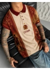 İSPANYA DİJİTAL POLO YAKA OVERSİZE T-SHİRT