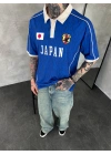 JAPON POLO YAKA OVERSİZE T-SHİRT