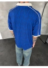 JAPON POLO YAKA OVERSİZE T-SHİRT