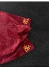 NKE YIKAMALI BASKI DETAY OVERSİZE TSHİRT -BORDO