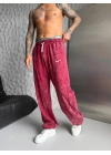 NKE YIKAMALI NAKIŞ 2 İPLİK BAGGY EŞOFMAN - BORDO