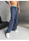 NKE YIKAMALI NAKIŞ 2 İPLİK BAGGY EŞOFMAN - LACİVERT
