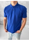 POLO YAKA KOLLAR DAR KESİM TSHİRT - LACİVERT