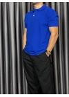 Polo Yaka Kollar Dar Kesim Tshirt - Lacivert