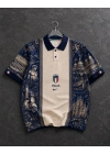 İTALİA POLO YAKA OVERSİZE T-SHİRT - KREM