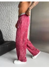 POLO YIKAMALI NAKIŞ 2 İPLİK BAGGY EŞOFMAN - BORDO
