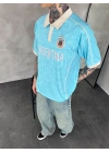 ARGENTİNA POLO YAKA OVERSİZE T-SHİRT