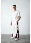 STW NAKIŞ DETAY EŞOFMAN BAGGY 3 İPLİK KUMAŞ - BEYAZ