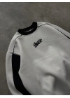 SWD NAKIŞ DETAY SWEATSHIRT -BEYAZ