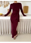 Yandan Kuşaklı Elbise