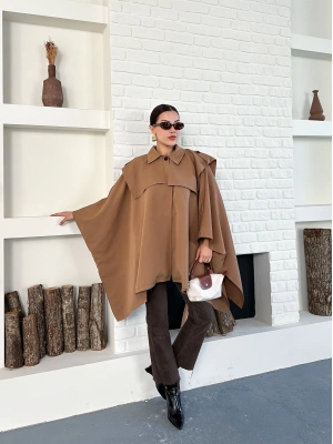 Panço Trençkot - Kahverengi