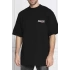 Balenciaga Nakışlı Logo Siyah T-shirt