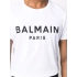 Balmain Logo Baskılı Beyaz T-shirt