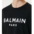 Balmain Logo Baskılı Siyah T-shirt