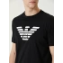 Emporio Armani Logo Baskılı Siyah T-shirt