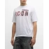 Icon Beyaz Logo Baskılı T-shirt