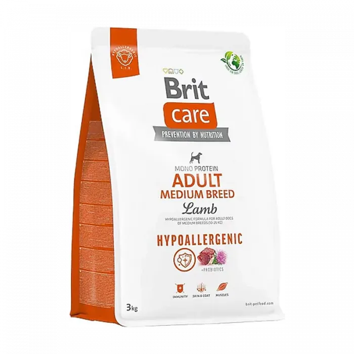 BRİT CARE ADULT MEDIUM LAMB HYPOALLERGENIC 3 KG