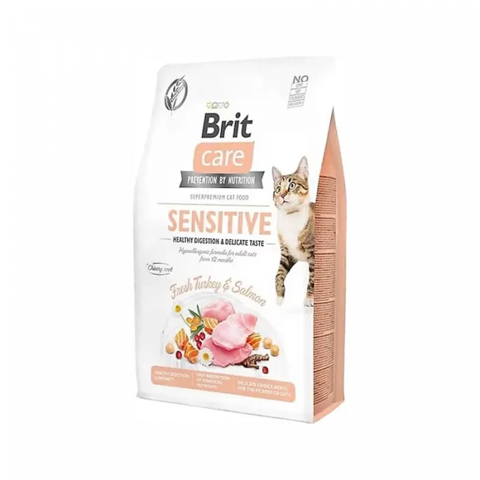 BRİT CARE CAT SENSİTİVE HEALTHY DİGEST GRAIN FREE 7 KG
