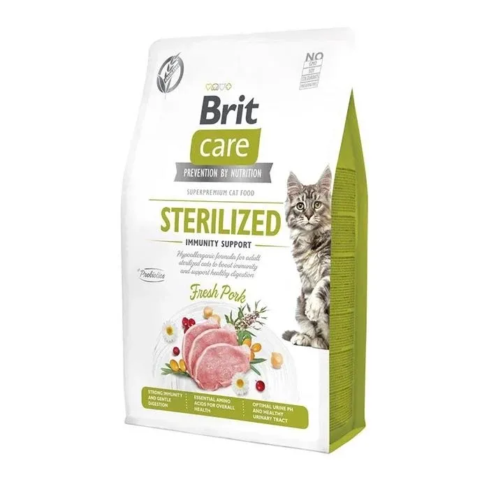 BRİT CARE CAT STERILISED IMMUNITY SUPPORT GRAIN FREE 2 KG