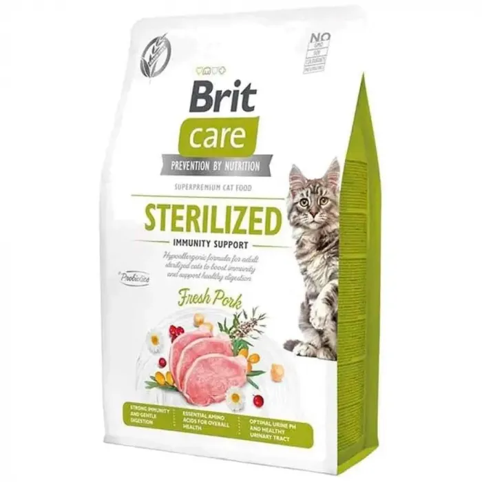 BRİT CARE CAT STERILISED IMMUNITY SUPPORT GRAIN FREE 7 KG