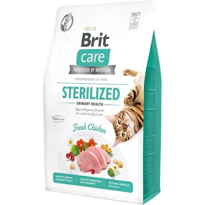 BRİT CARE CAT STERILISED URINARY HEALTH CHICKEN GRAİN FREE 2 KG