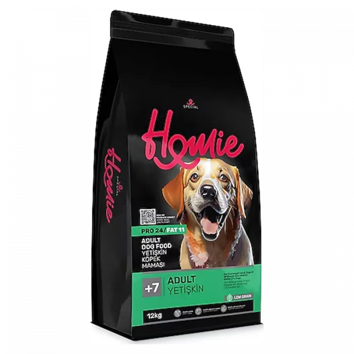 HOMİE LOW GRAİN + 7 KÖPEK MAMASI 12 KG