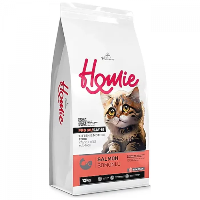 HOMİE LOW GRAIN ADULT CAT SALMON 12 KG