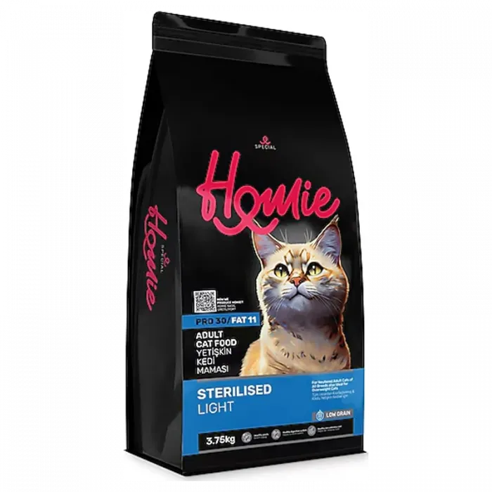 HOMİE LOW GRAIN SPECIAL CAT STERILISED & LIGHT CHICKEN 3,75KG