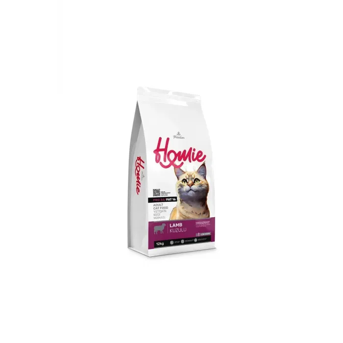 HOMİE LOW GRAIN SUPER PREMIUM ADULT CAT LAMB 12KG