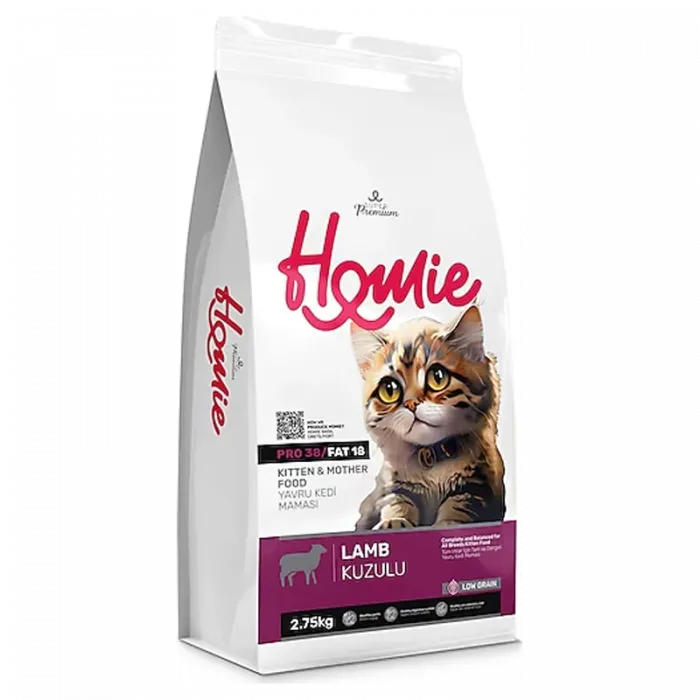 HOMİE LOW GRAIN SUPER PREMIUM KITTEN & MOTHER LAMB 2,75KG